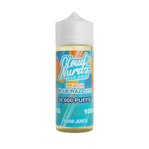 Cloud Nurdz Bar - Iced Peach Blue Razz - 100ml - Shortfill