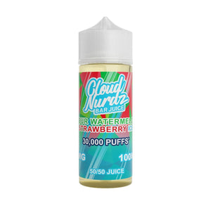 Cloud Nurdz Bar - Iced Sour Watermelon Strawberry - 100ml - Shortfill