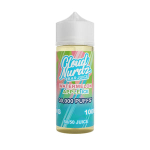 Cloud Nurdz Bar - Iced Watermelon Apple - 100ml - Shortfill