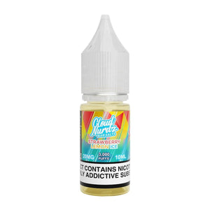 Cloud Nurdz - Iced Sour Watermelon Strawberry - 10ml Salt Nic - 20mg