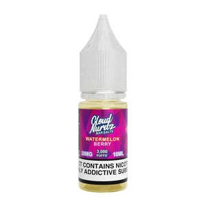 Cloud Nurdz - Watermelon Berry - 10ml Salt Nic - 20mg