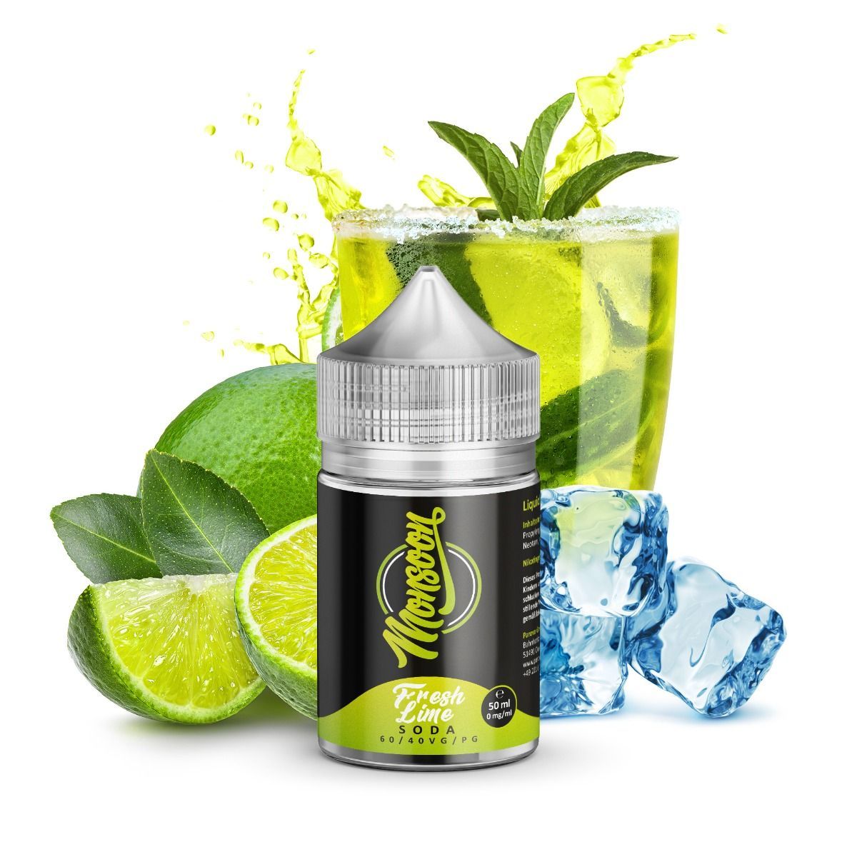 Monsoon - Fresh Lime Soda - 50ml - Shortfill