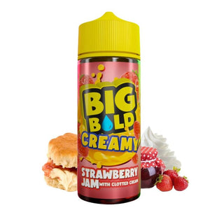 Big Bold Creamy - Strawberry Jam with Clotted Cream - 100ml - Shortfall