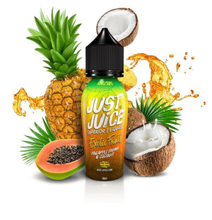 Just Juice Exotic Fruits - PINEAPPLE PAPAYA & COCONUT - 50ml - Shortfill