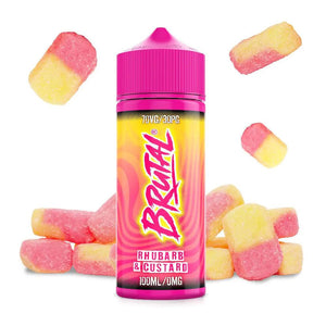 JustJuice BRUTAL - RHUBARB & CUSTARD - 100ml - Shortfill