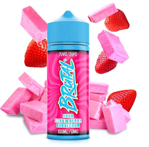 Just Juice BRUTAL - SOUR STRAWBERRY BUBBLEGUM - 100ml - Shortfill