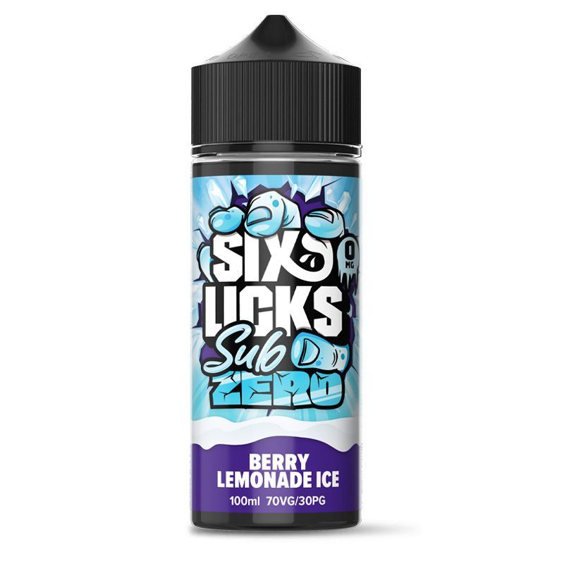 SIX LICKS SUB ZERO - BERRY LEMONADE ICE - 100ML - SHORTFILL