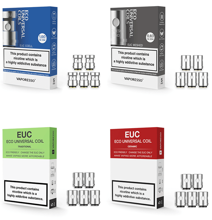 5 x Vaporesso EUC Coils - Dampfpalast - E-Zigarette Online Kaufen