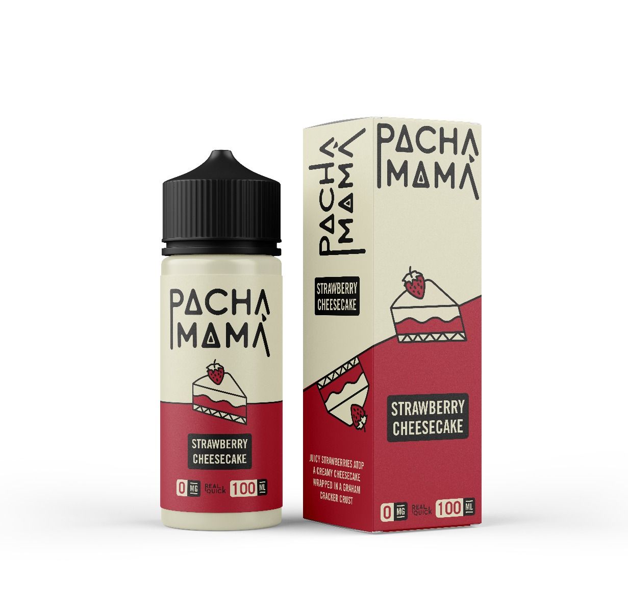 E-Liquid Pacha Mama - Strawberry Cheesecake 100ML - Dampfpalast - E-Zigarette Online Kaufen